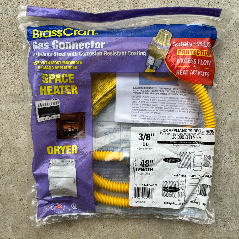BrassCraft Gas Connector 48 Inch